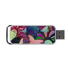 Butterfly Garden Art Portable Usb Flash (one Side) by SpinnyChairDesigns
