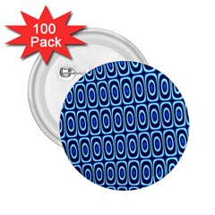 Abstract Blue Circles Mosaic 2 25  Buttons (100 Pack)  by SpinnyChairDesigns