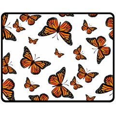 Monarch Butterflies Double Sided Fleece Blanket (medium) 