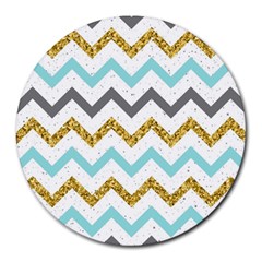 Chevron  Round Mousepads by Sobalvarro