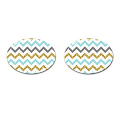 Chevron  Cufflinks (oval) by Sobalvarro