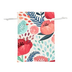 Floral  Lightweight Drawstring Pouch (l) by Sobalvarro