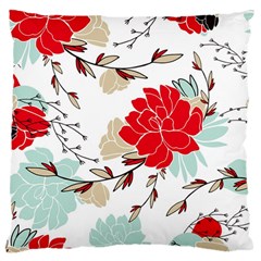 Floral Pattern  Large Cushion Case (one Side) by Sobalvarro