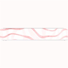 Pink Abstract Stripes On White Small Bar Mats by SpinnyChairDesigns