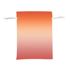 Vermilion Coral Sunset Gradient Ombre Lightweight Drawstring Pouch (l) by SpinnyChairDesigns