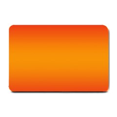 Red Orange Gradient Ombre Colored Small Doormat  by SpinnyChairDesigns