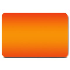 Red Orange Gradient Ombre Colored Large Doormat  by SpinnyChairDesigns
