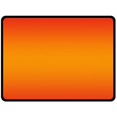 Red Orange Gradient Ombre Colored Fleece Blanket (large)  by SpinnyChairDesigns