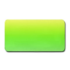 Lemon Yellow And Lime Green Gradient Ombre Color Medium Bar Mats by SpinnyChairDesigns