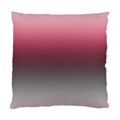 Blush Pink And Grey Gradient Ombre Color Standard Cushion Case (two Sides) by SpinnyChairDesigns