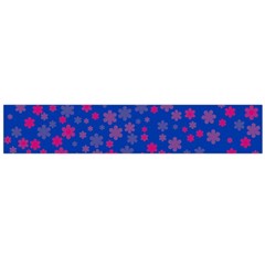 Bisexual Pride Tiny Scattered Flowers Pattern Large Flano Scarf 