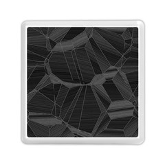 Black Tourmaline Stone Geometric Pattern Memory Card Reader (square) by SpinnyChairDesigns