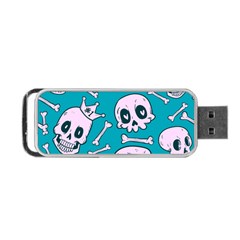 Skull Portable Usb Flash (one Side) by Sobalvarro