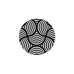 Abstract Black and White Shell Pattern Golf Ball Marker (4 pack)