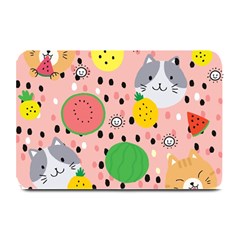 Cats And Fruits  Plate Mats by Sobalvarro