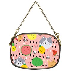 Cats And Fruits  Chain Purse (one Side) by Sobalvarro