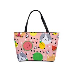 Cats And Fruits  Classic Shoulder Handbag by Sobalvarro