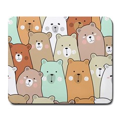 Colorful-baby-bear-cartoon-seamless-pattern Large Mousepads by Sobalvarro