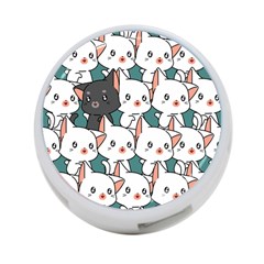 Seamless-cute-cat-pattern-vector 4-port Usb Hub (one Side) by Sobalvarro