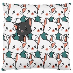 Seamless-cute-cat-pattern-vector Standard Flano Cushion Case (one Side) by Sobalvarro