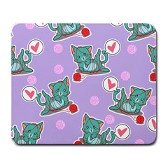 Playing Cats Large Mousepads by Sobalvarro