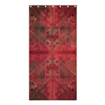 Indian Red Color Geometric Diamonds Shower Curtain 36  x 72  (Stall)  Curtain(36 X72 ) - 33.26 x66.24  Curtain(36 X72 )
