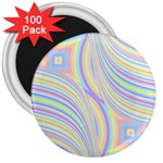 Pastel Color Stripes  3  Magnets (100 pack)