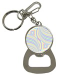 Pastel Color Stripes  Bottle Opener Key Chain