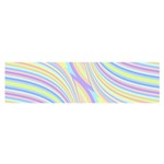 Pastel Color Stripes  Satin Scarf (Oblong)