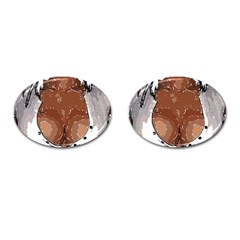 Sexy Boobs Breast Cleavage Woman Cufflinks (oval) by HermanTelo