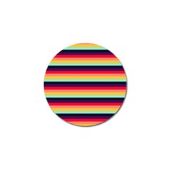 Contrast Rainbow Stripes Golf Ball Marker by tmsartbazaar