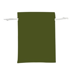 Army Green Solid Color Lightweight Drawstring Pouch (m) by SpinnyChairDesigns