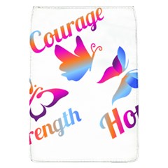 Strength Courage Hope Butterflies Removable Flap Cover (l) by CHeartDesigns