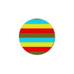 Multicolor With Black Lines Golf Ball Marker by tmsartbazaar