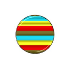 Multicolor With Black Lines Hat Clip Ball Marker (4 Pack) by tmsartbazaar