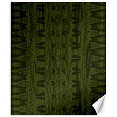 Army Green Color Batik Canvas 20  X 24  by SpinnyChairDesigns