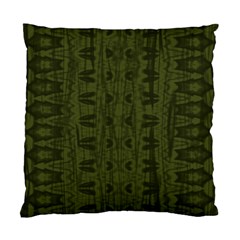 Army Green Color Batik Standard Cushion Case (one Side) by SpinnyChairDesigns