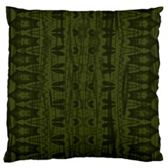 Army Green Color Batik Standard Flano Cushion Case (one Side) by SpinnyChairDesigns