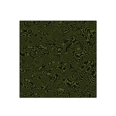 Army Green And Black Stripe Camo Satin Bandana Scarf by SpinnyChairDesigns