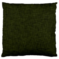 Army Green Texture Large Cushion Case (one Side) by SpinnyChairDesigns