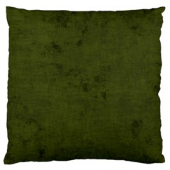 Army Green Color Grunge Standard Flano Cushion Case (two Sides) by SpinnyChairDesigns