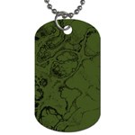 Amy Green Color Grunge Dog Tag (Two Sides) Front