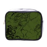 Amy Green Color Grunge Mini Toiletries Bag (One Side) Front