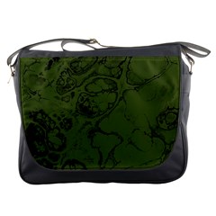 Amy Green Color Grunge Messenger Bag by SpinnyChairDesigns