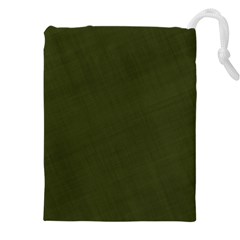 Army Green Color Texture Drawstring Pouch (4xl) by SpinnyChairDesigns