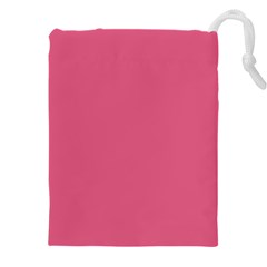 True Blush Pink Color Drawstring Pouch (5xl) by SpinnyChairDesigns