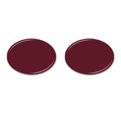 True Burgundy Color Cufflinks (oval) by SpinnyChairDesigns