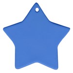 True Cornflower Blue Color Ornament (Star)