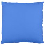 True Cornflower Blue Color Large Cushion Case (Two Sides)