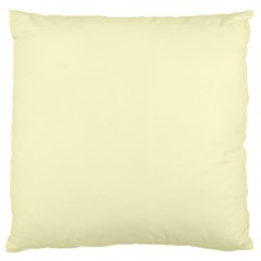 True Cream Color Large Flano Cushion Case (one Side) by SpinnyChairDesigns